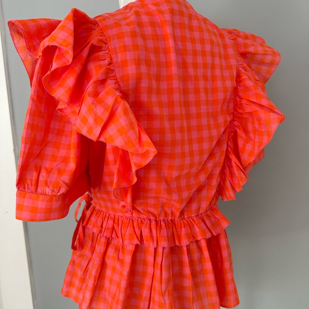 Jcrew Ruffle Wrap Top - Picture 3 of 3